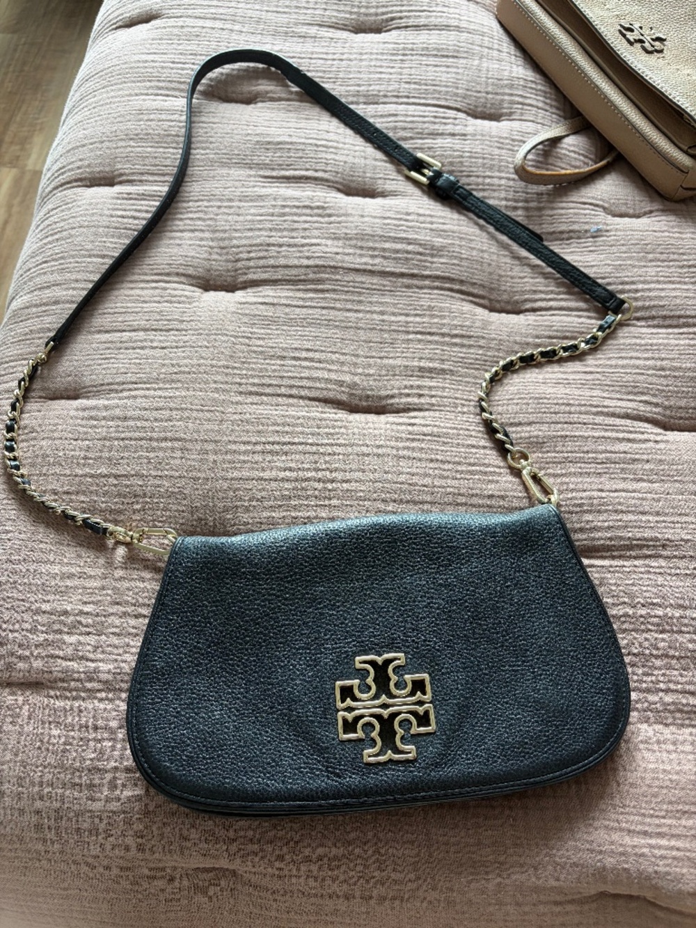 Tory Burch black crossbody purse